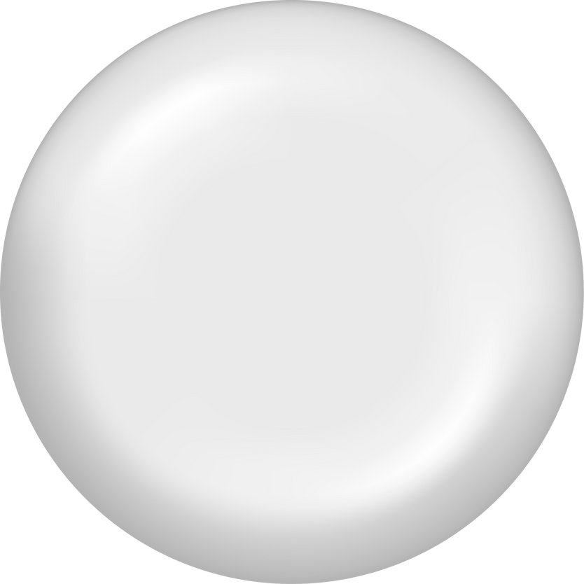 White round button